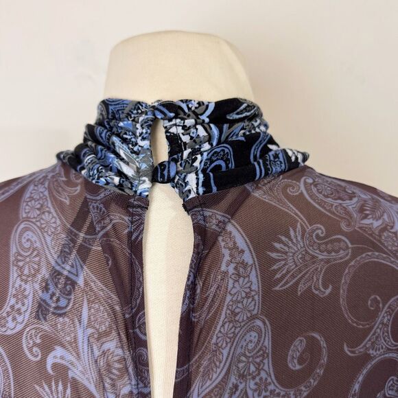 ANTHROPOLOGIE | mesh halter mock-neck dress | medium | new nwt - Picture 7 of 15